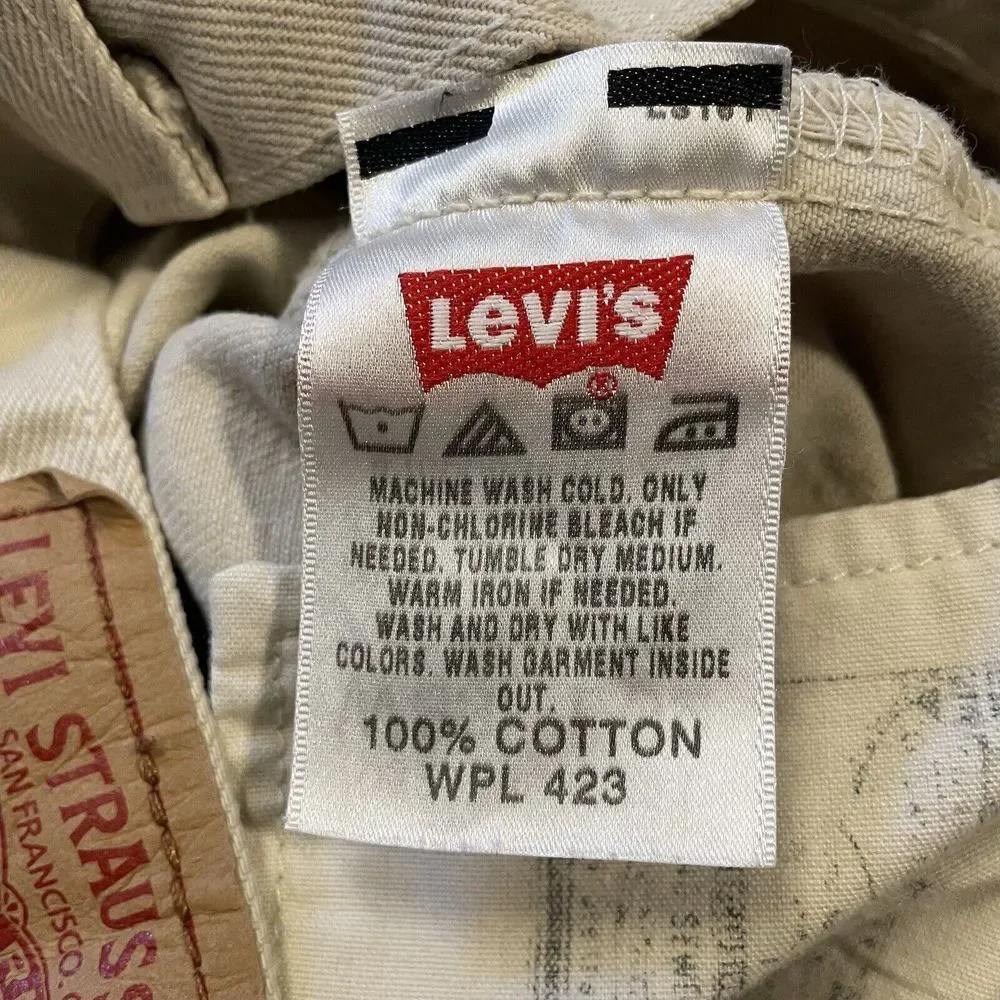 Vintage Levis 501 Jeans XX Button Fly Denim Men's‎ Size 33 Straight Leg